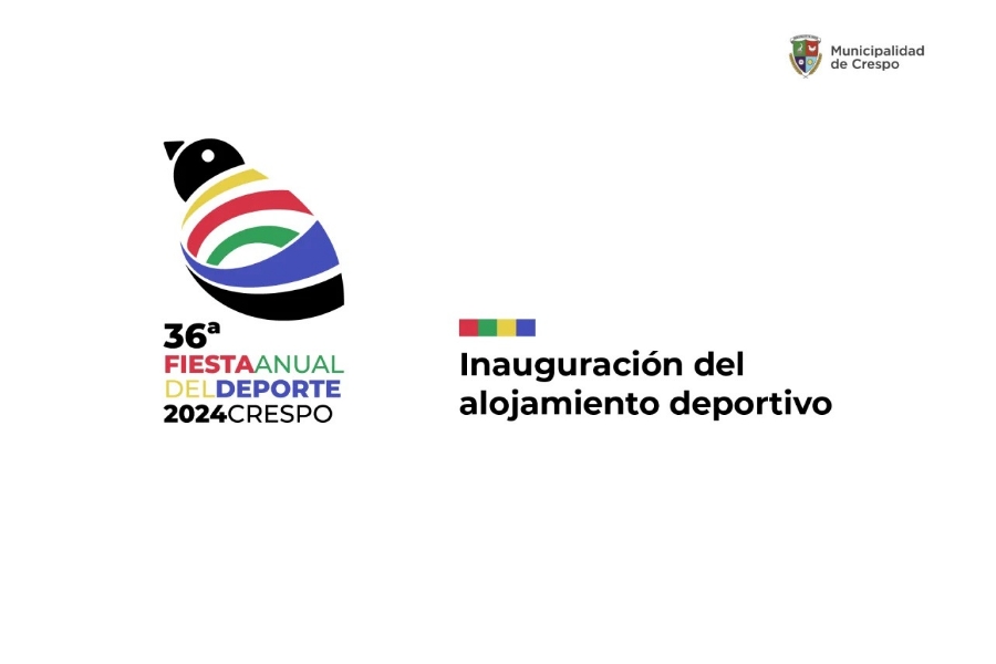 Todo listo para la "Fiesta Anual del Deporte Crespense"